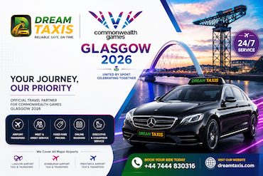 Dream Taxis Glasgow Airport Taxi and Airport Transfer Service for Commonwealth Games Glasgow 2026
